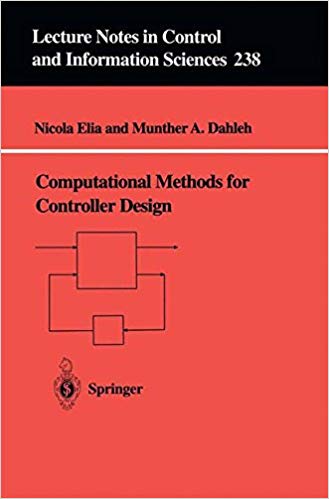 Book cover for Computational Methods for Controller Design - red cover with title and authors and a simple controller drawing